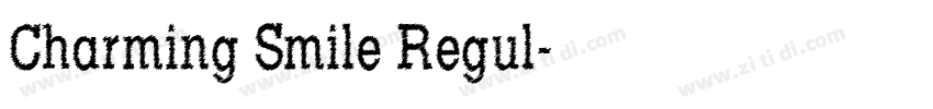 Charming Smile Regul字体转换